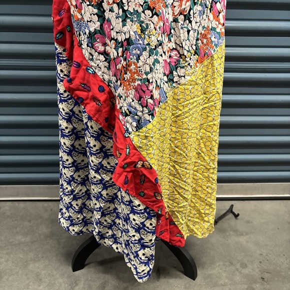 Anthropologie 52 of 52 Conversations Colloquial Bias Dress Cat Lemon‎ Butterfy L - Picture 3 of 7